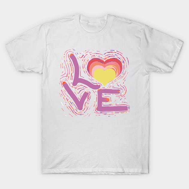 Rainbow Pride Heartbeat Gay  T-Shirt by Luca loves Lili